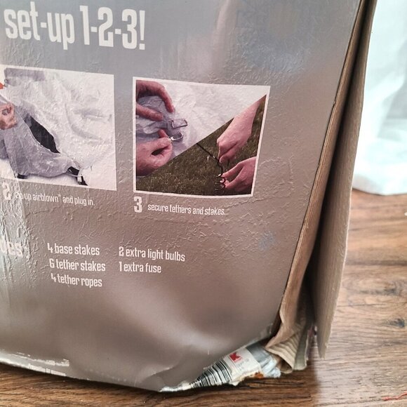 RARE Vintage Trim a Home Santa's Elf Archway Christmas Inflatable NIB 9 FT Tall - Picture 8 of 9